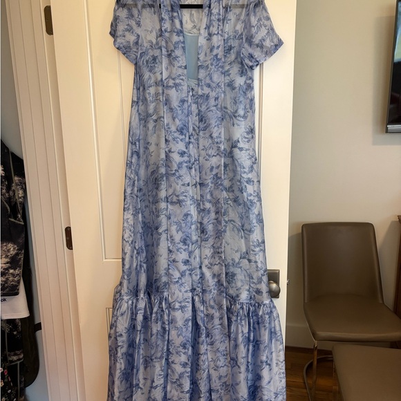 STAUD Blue Floral Maxi Dress - Picture 2 of 6